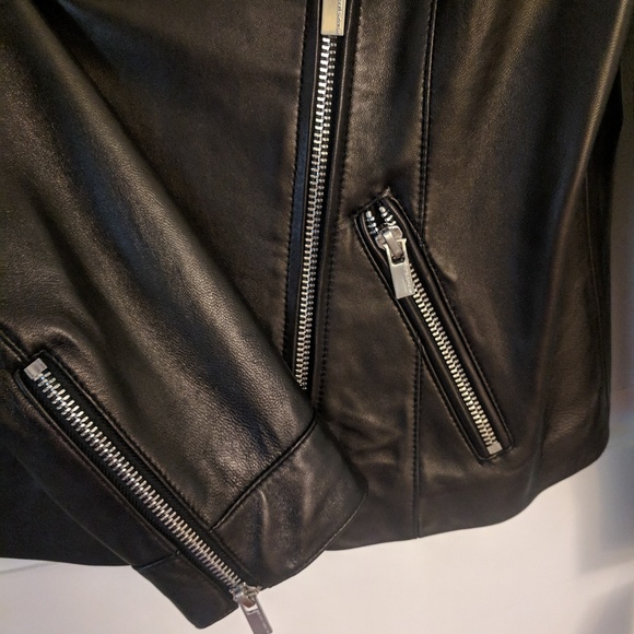 Genuine 100% Leather Super-Cool Moto Jacket - Picture 3 of 11